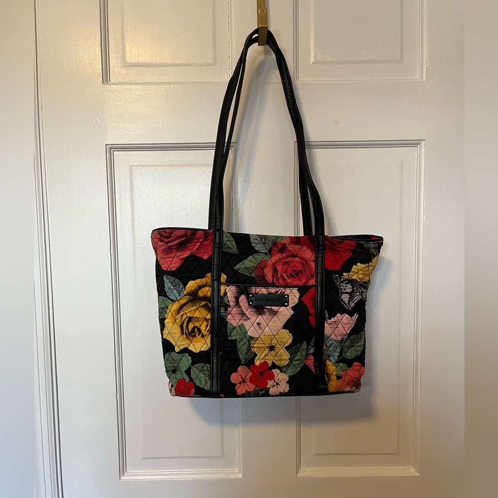 Havana Rose Vera Bradley Leather Trimmed Tote